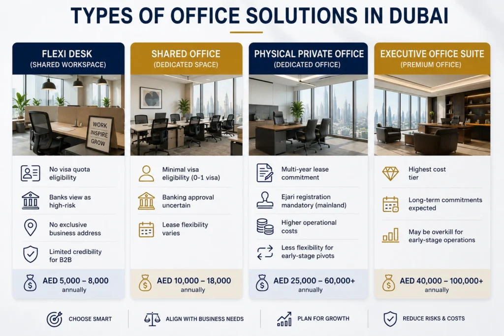 Types of Office Solutions in Dubai