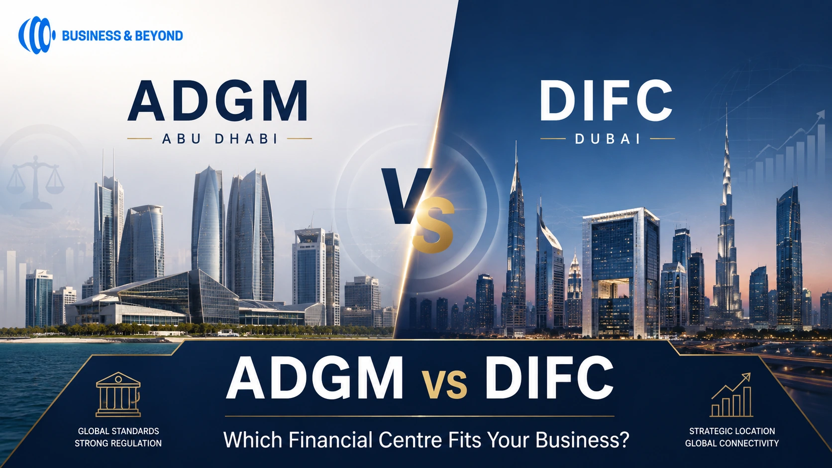 ADGM vs DIFC comparison for UAE company formation financial services banking and investment structures